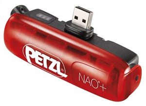 Petzl Nao+ Plus and Nao 3 rechargeable 2600 mAh lithium-ion battery.