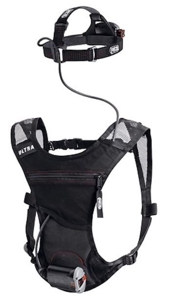 Petzl Ultra Rush harness for holding the battery and headlamp - Ultra Rush.