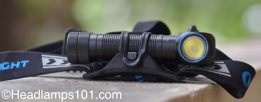 2019 Olight H2R Nova headlamp and strap. Best headlamp of 2019 for most people.