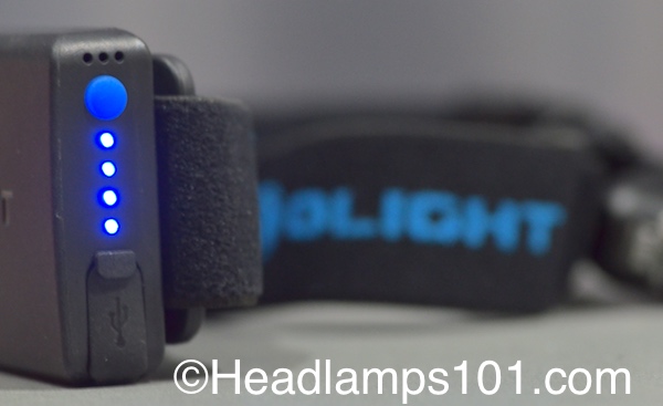 OLIGHT HS2 headlamp battery pack and strap.