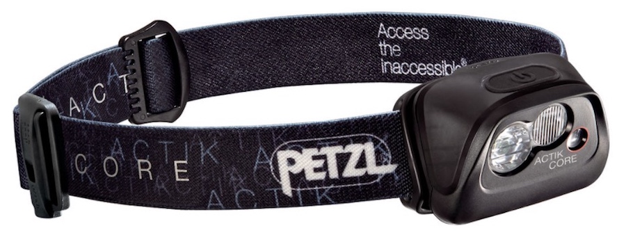 New Petzl ACTIK CORE Black headlamp for most activities.
