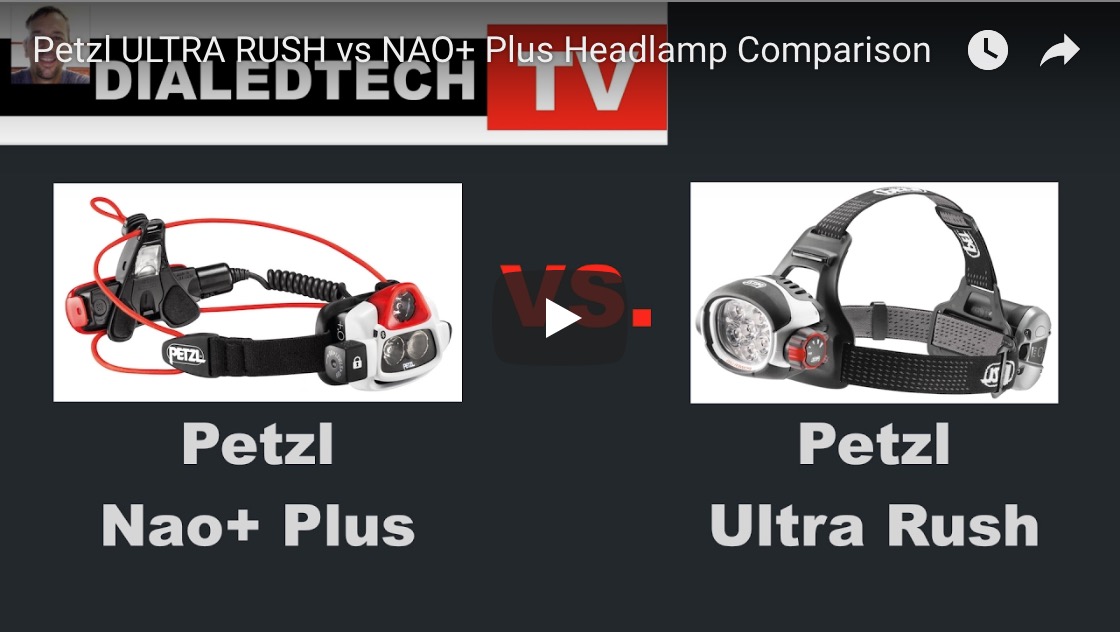 Petzl Ultra Rush Vs. Nao+ Plus Headlamp
