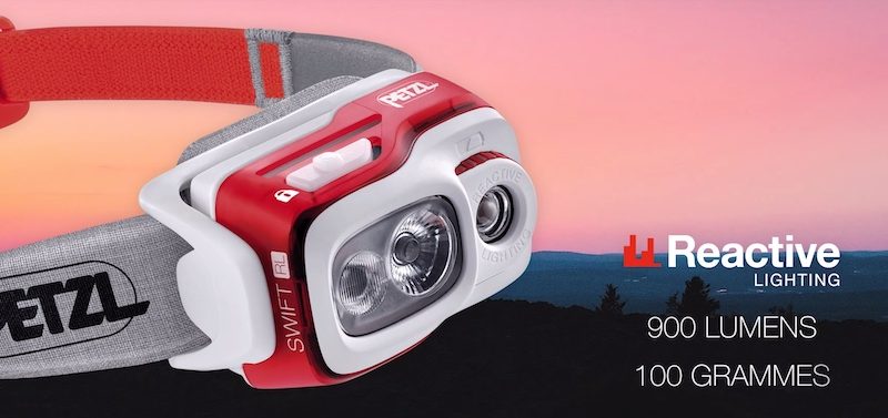 Petzl's newest 2019 headlamp, the SWIFT RL for runners.
