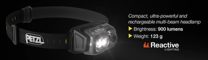 Petz's SWIFT RL PRO headlamp for runners.