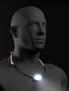 Petzl IKO CORE headlamp worn around the neck as a necklace gives a unique option.