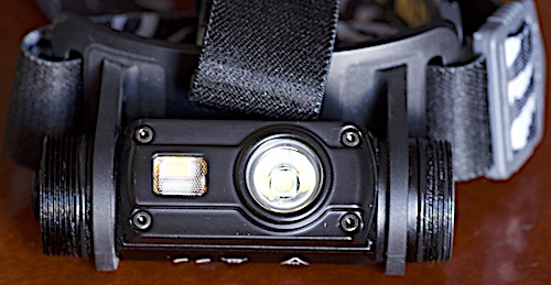 NiteCore HC65 Headlamp and strap.