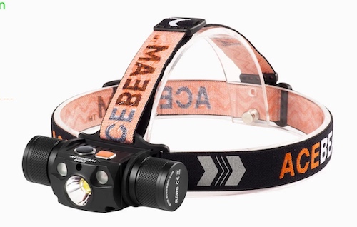 The ACEBEAM H30 headlamp is great for cycling and many other outdoor activities.
